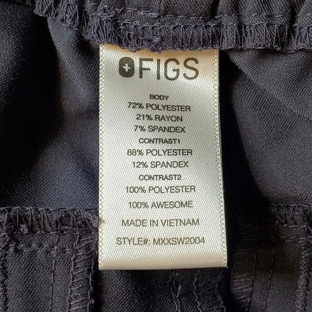 Figs Men's Size M Tansen Jogger Slim-Fit Scrub Pants Gray MXXSW2004S